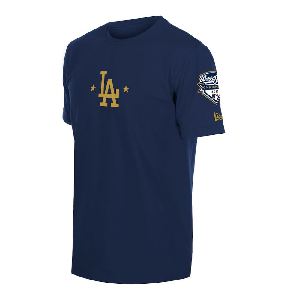 Los Angeles Dodgers 2026 Gold Collection Logo & Patch T-Shirt Navy