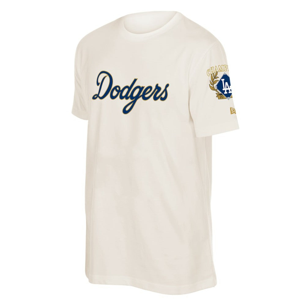 Los Angeles Dodgers 2026 Gold Collection Logo & Patch T-Shirt Cream