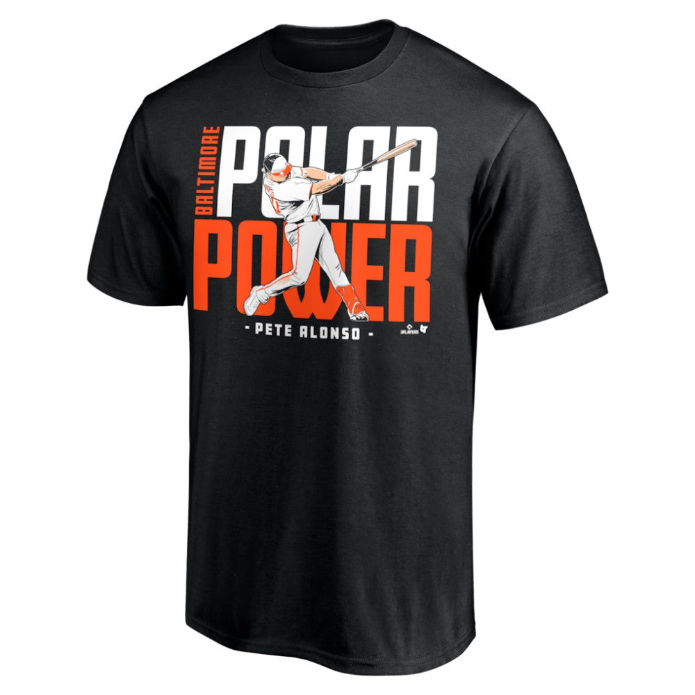 Pete Alonso Baltimore Orioles BreakingT Unisex Polar Power T-Shirt Black