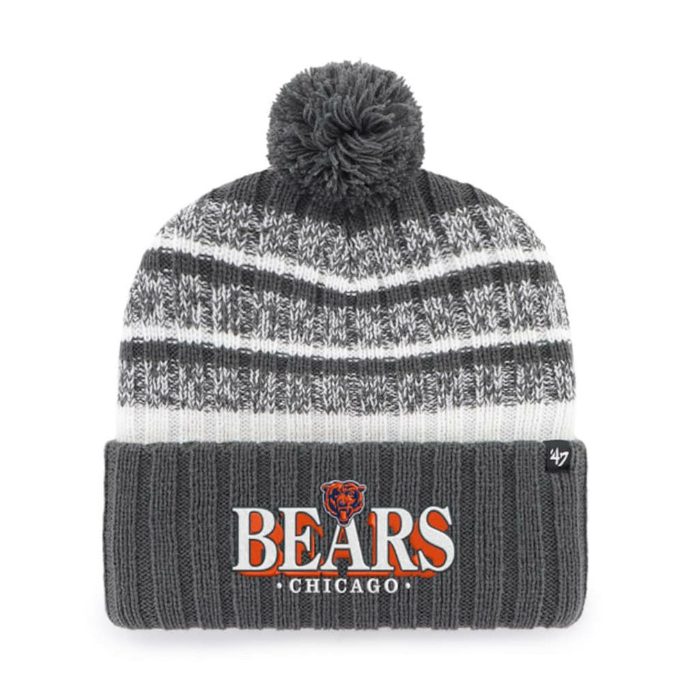 Chicago Bears '47 Tavern Cuffed Knit Hat with Pom - Charcoal discount