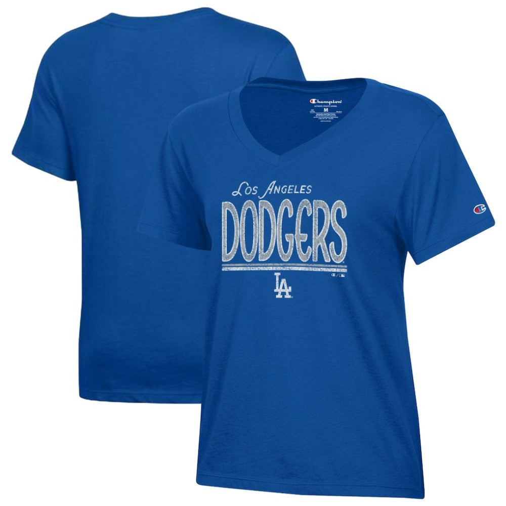 Los Angeles Dodgers Champion Women's Core V-Neck T-Shirt Royal