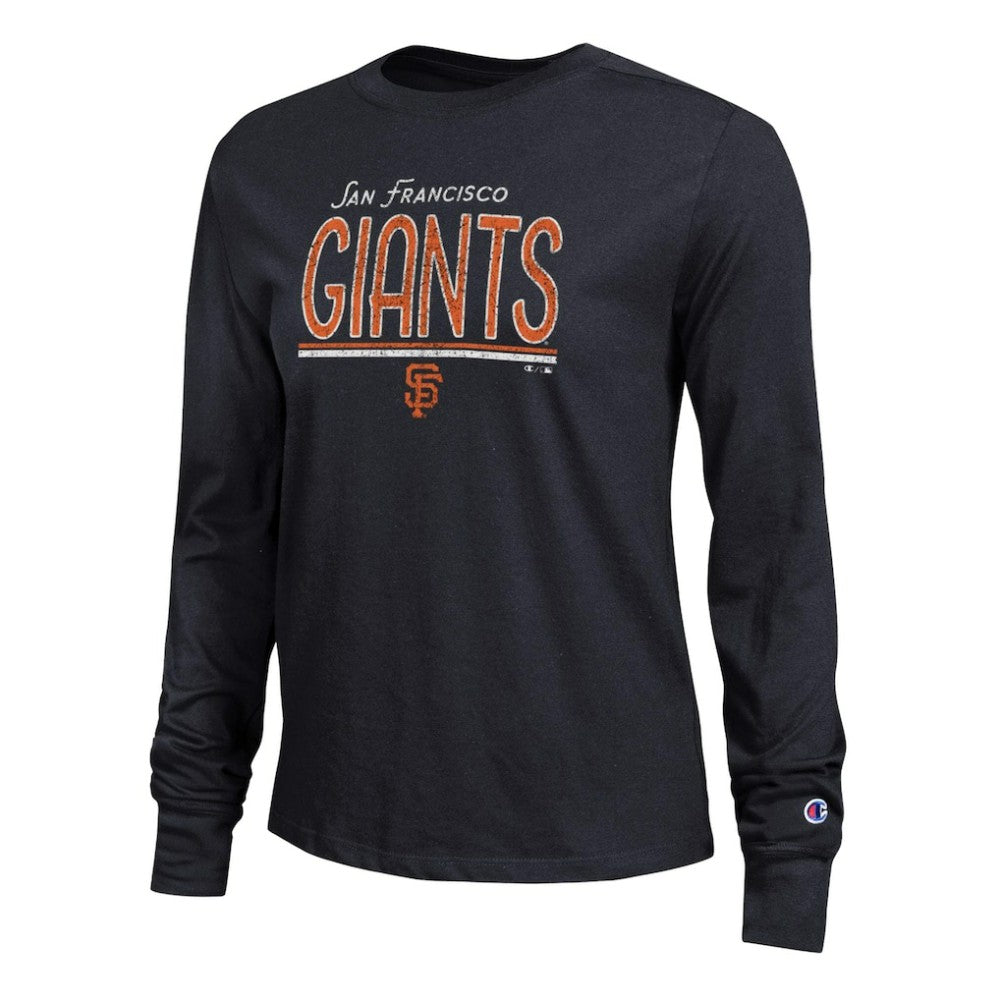 San Francisco Giants Champion Women's Long Sleeve T-Shirt Black