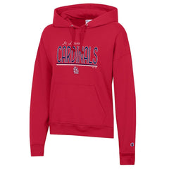 St. Louis Cardinals Champion Women's Vintage Powerblend Hoodie Red