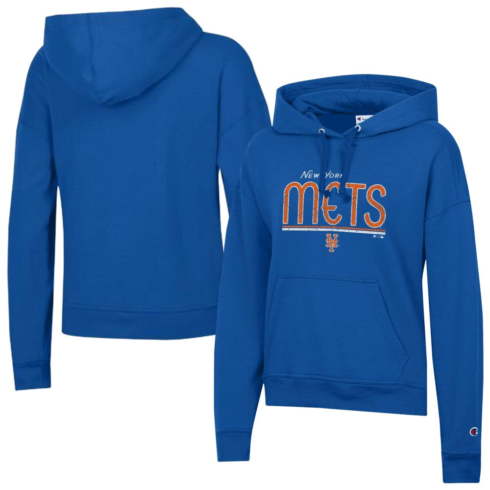 New York Mets Champion Women's Vintage Powerblend Hoodie Royal
