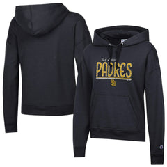 San Diego Padres Champion Women's Vintage Powerblend Hoodie Black
