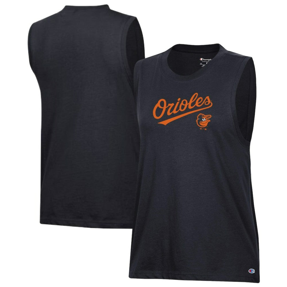 Baltimore Orioles Champion Women's Muscle Tank Top Black
