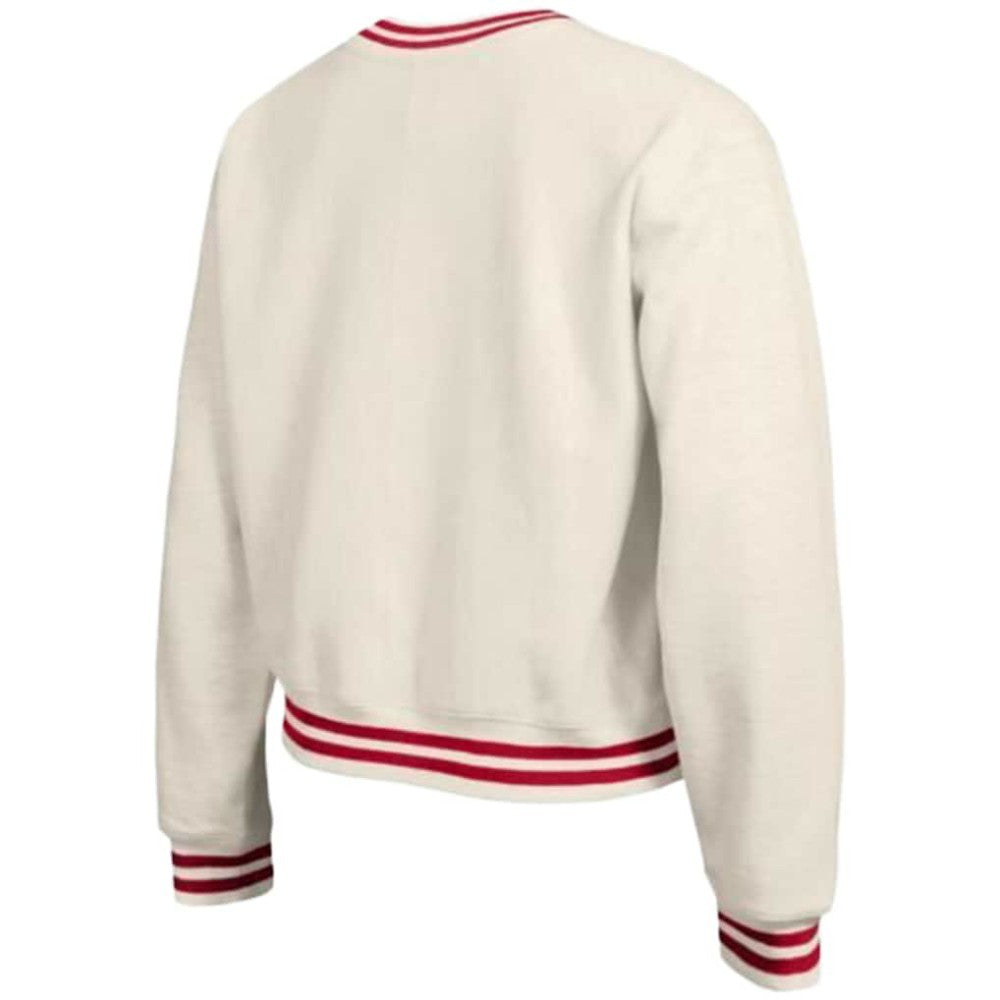 Cincinnati Reds Champion Women's Reverse Weave Sweatshirt Cream