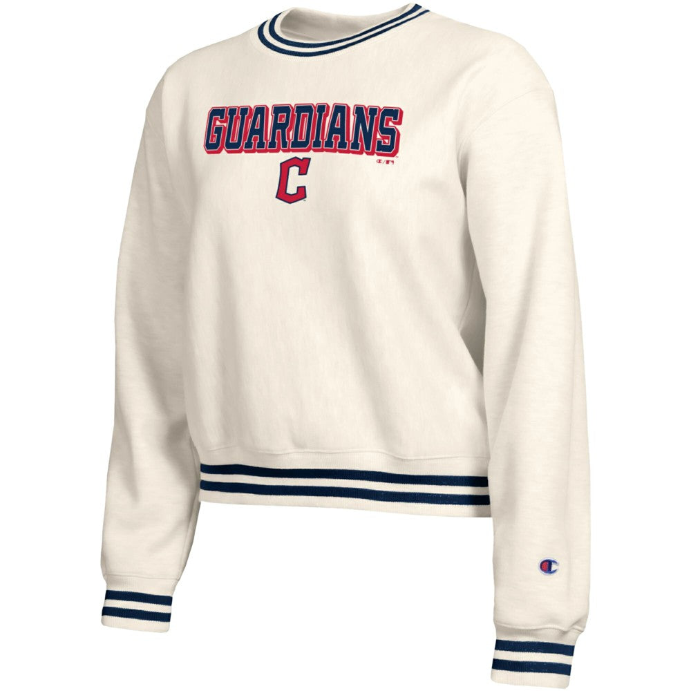 Cleveland Guardians Champion Women's Reverse Weave Sweatshirt Cream