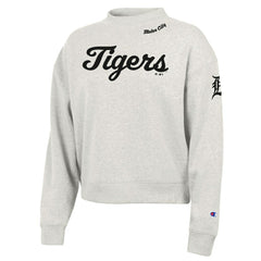 Detroit Tigers Champion Women's Triumph Tri-Blend Sweatshirt Stone