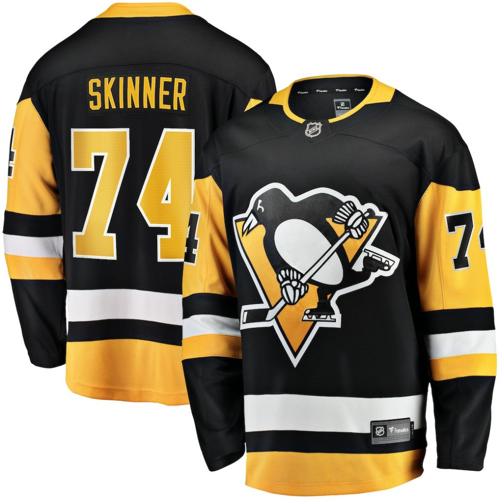 Stuart Skinner Pittsburgh Penguins Fanatics Home Breakaway Jersey - Black Jerseys