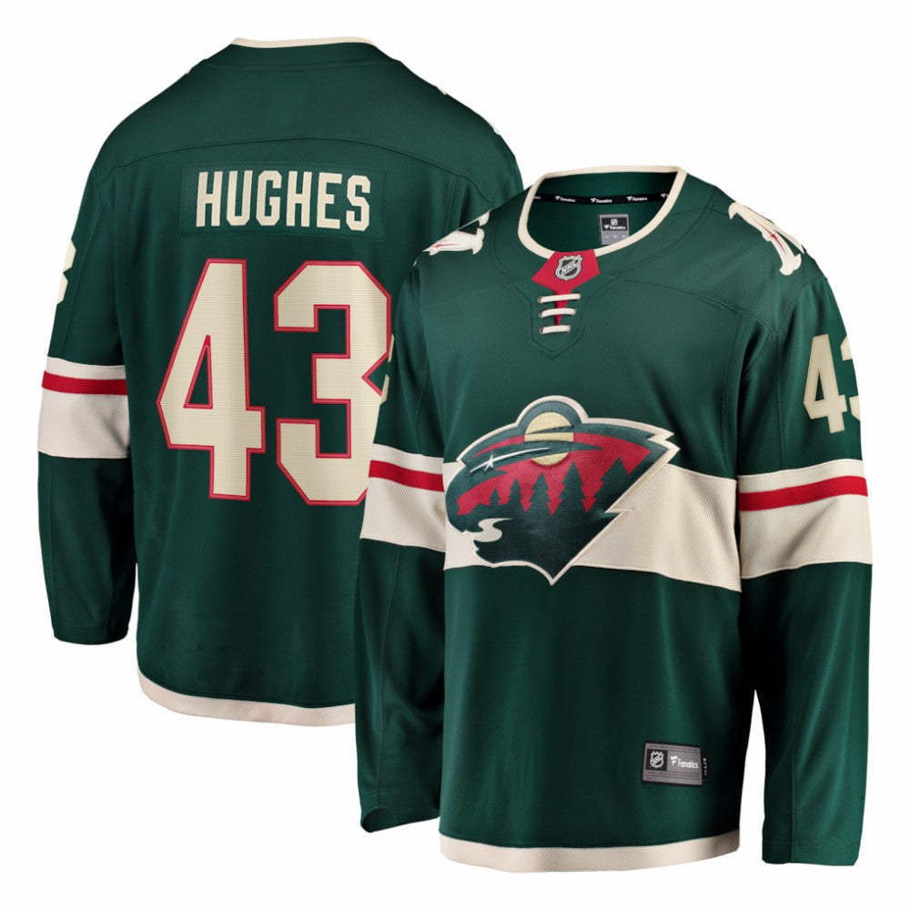 Quinn Hughes Minnesota Wild Fanatics Home Breakaway Jersey - Green Jerseys