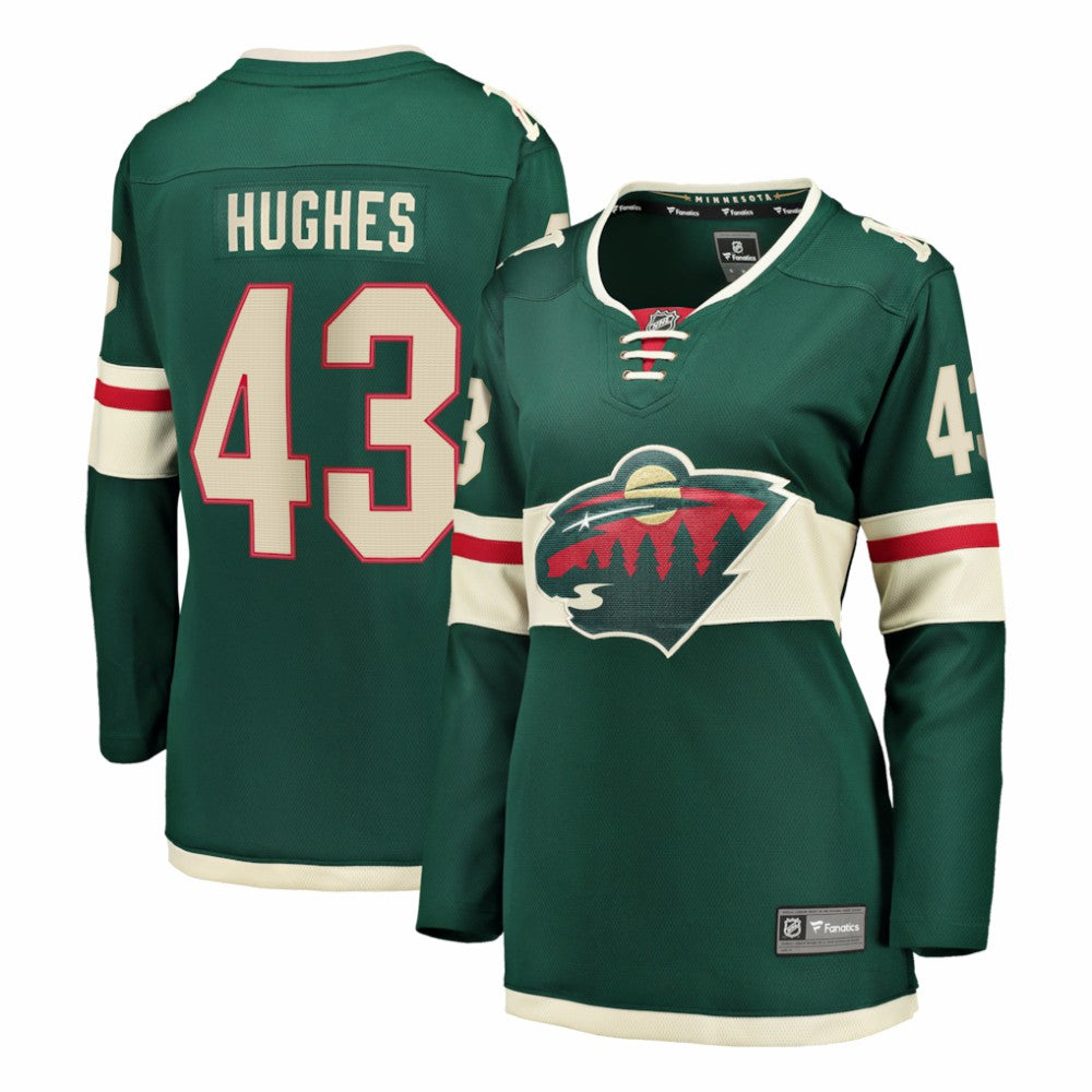 Quinn Hughes Minnesota Wild Fanatics Women's Home Breakaway Jersey - Green Jerseys