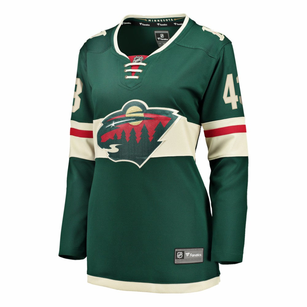 Quinn Hughes Minnesota Wild Fanatics Women's Home Breakaway Jersey - Green Jerseys