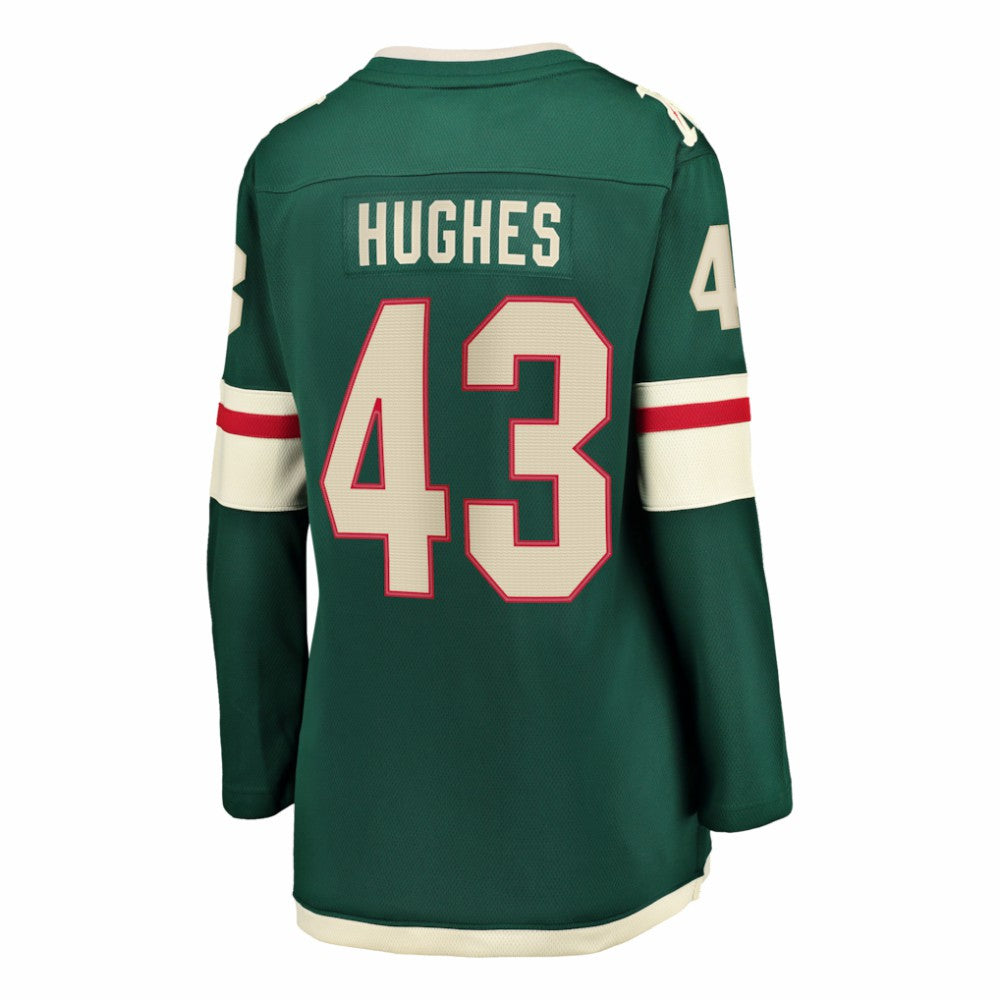 Quinn Hughes Minnesota Wild Fanatics Women's Home Breakaway Jersey - Green Jerseys