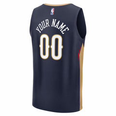New Orleans Pelicans Fastbreak Custom Jersey - Icon Edition - Navy discount