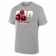 Patrick Kane Detroit Red Wings 500 Career Goals Milestone T-Shirt - Gray T-shirts