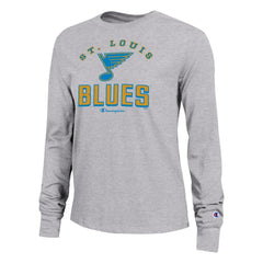 St. Louis Blues Champion Women's Core Long Sleeve T-Shirt - Gray T-shirts