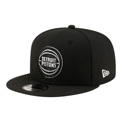 Detroit Pistons Team 9FIFTY Snapback Hat - Black/White sale