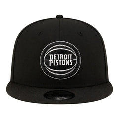 Detroit Pistons Team 9FIFTY Snapback Hat - Black/White sale