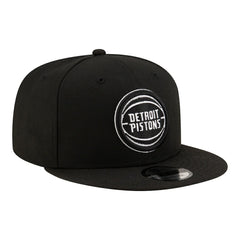 Detroit Pistons Team 9FIFTY Snapback Hat - Black/White sale