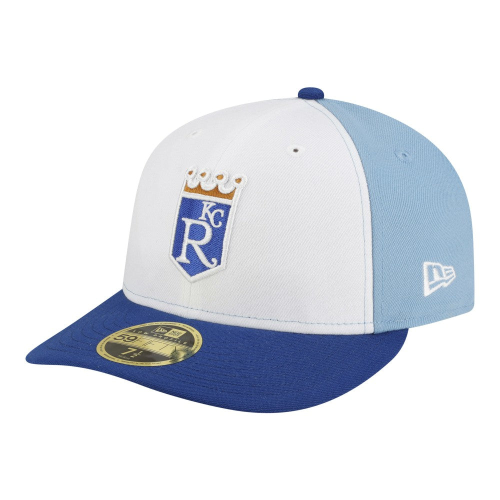Kansas City Royals Authentic Collection On-Field Low Profile 59FIFTY Fitted Hat White/Blue