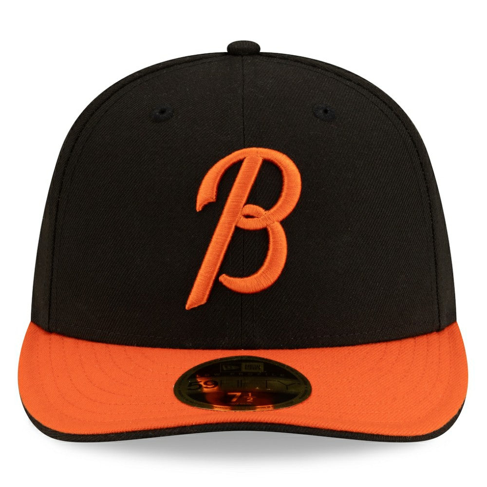 Baltimore Orioles Authentic Collection Low Profile 59FIFTY Fitted Hat Black/Orange
