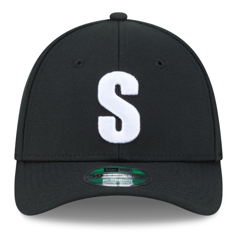 Seattle Mariners Authentic Collection Player Replica 39THIRTY M-Crown Flex Hat Black