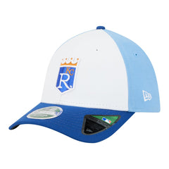 Kansas City Royals Player Replica 39THIRTY M-Crown Flex Hat White/Royal