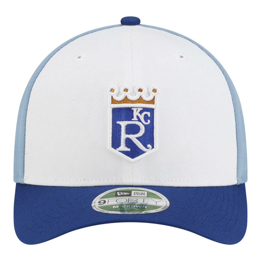 Kansas City Royals Player Replica 9FORTY M-Crown Adjustable Hat White/Light Blue