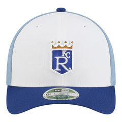Kansas City Royals Player Replica 9FORTY M-Crown Adjustable Hat White/Light Blue