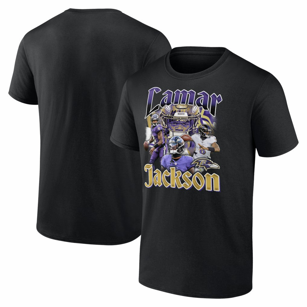 Lamar Jackson Baltimore Ravens Notorious T-Shirt - Black sale