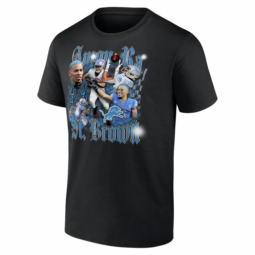 Amon-Ra St. Brown Detroit Lions Notorious T-Shirt - Black cheap