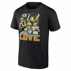 Jordan Love Green Bay Packers Notorious T-Shirt - Black sale