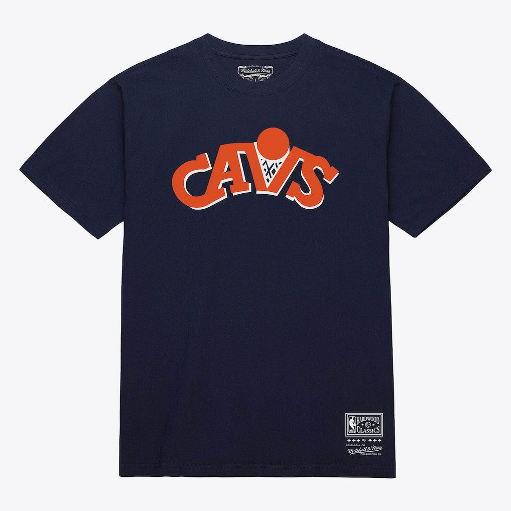 Cleveland Cavaliers Unisex Hardwood Classics Arch T-Shirt sale - Navy on sale