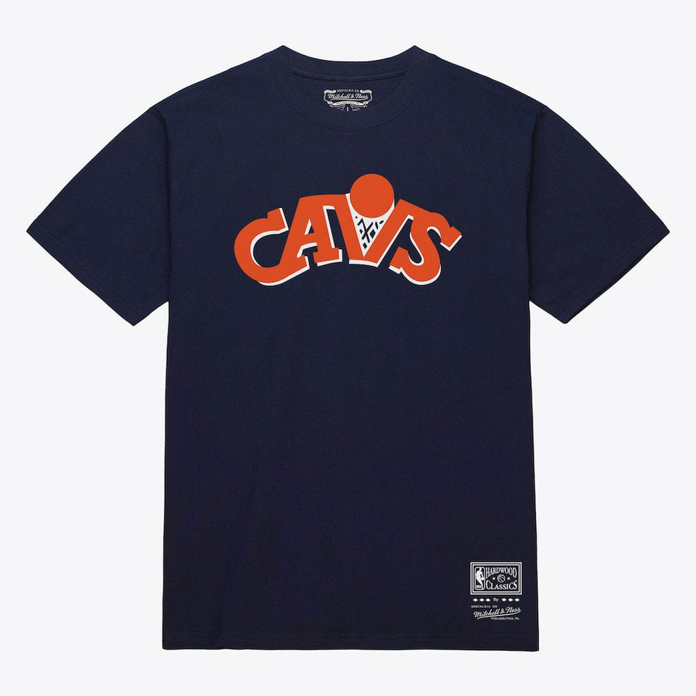 Cleveland Cavaliers Unisex Hardwood Classics Arch T-Shirt sale - Navy on sale