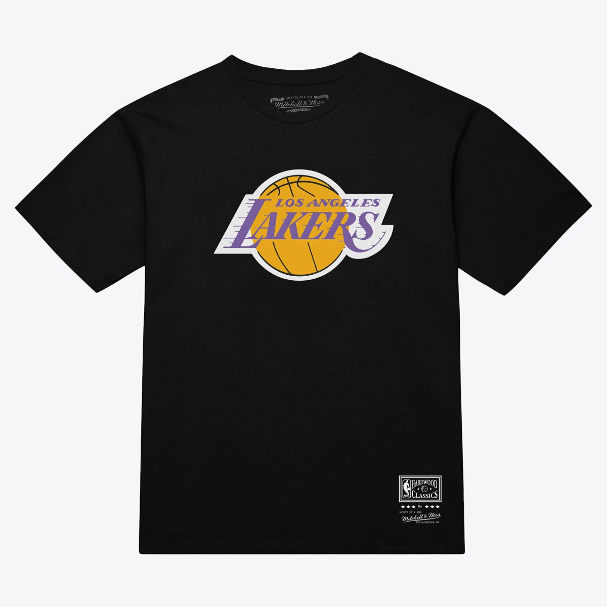 Los Angeles Lakers Unisex Hardwood Classics Arch T-Shirt - Black discount