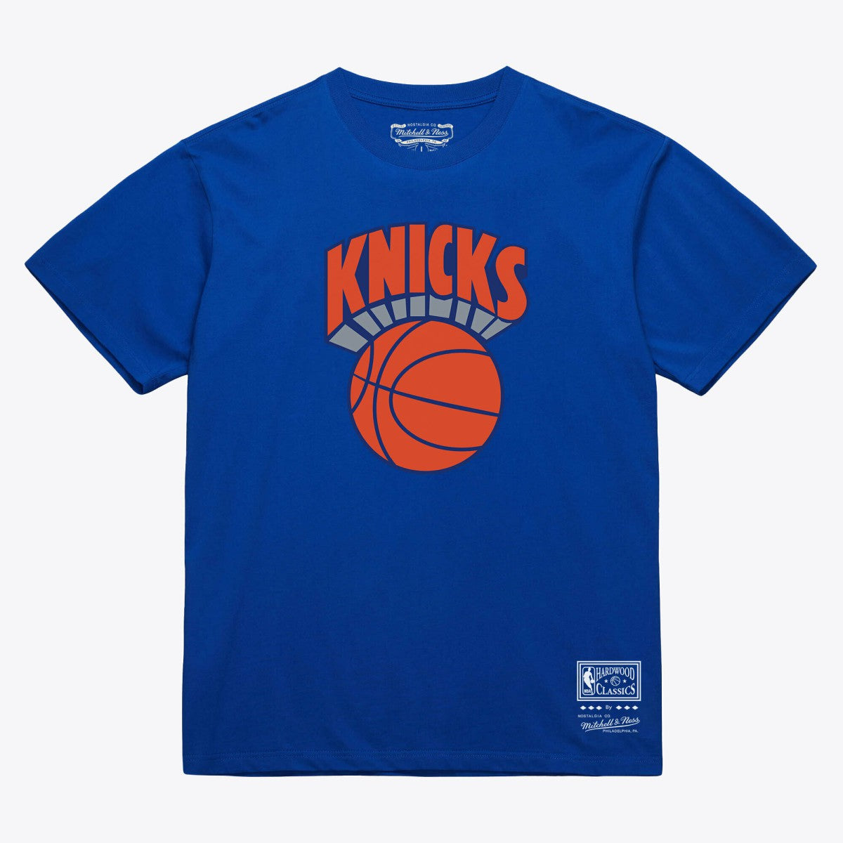 New York Knicks Unisex Hardwood Classics Arch T-Shirt - Royal cheap