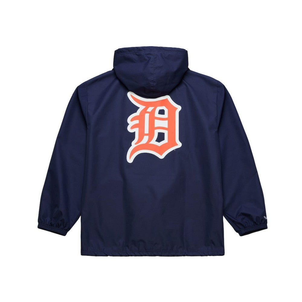 Detroit Tigers Full-Snap Hooded Coaches Jacket Navy