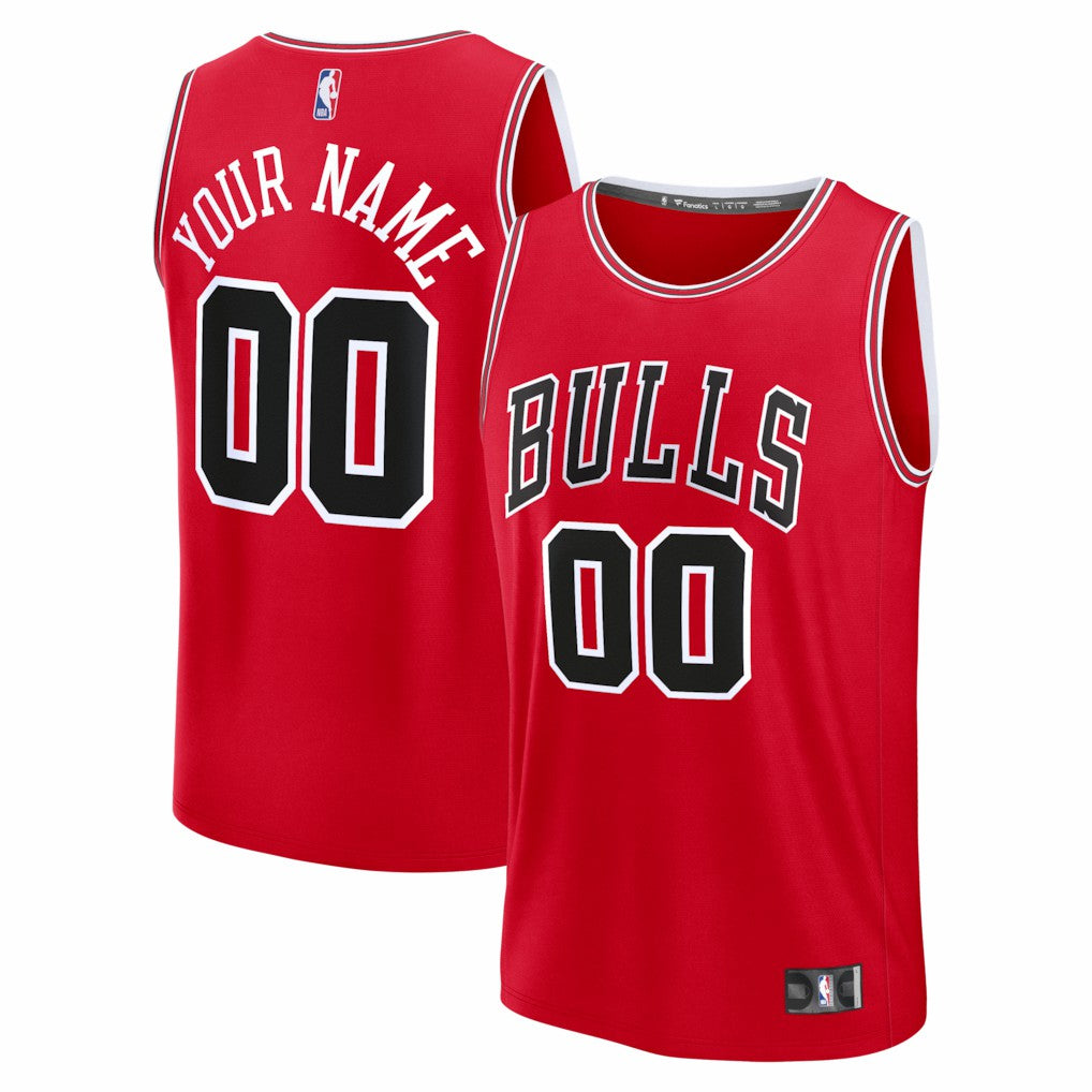 Chicago Bulls Fastbreak Custom Jersey sale - Icon Editi- Red on sale
