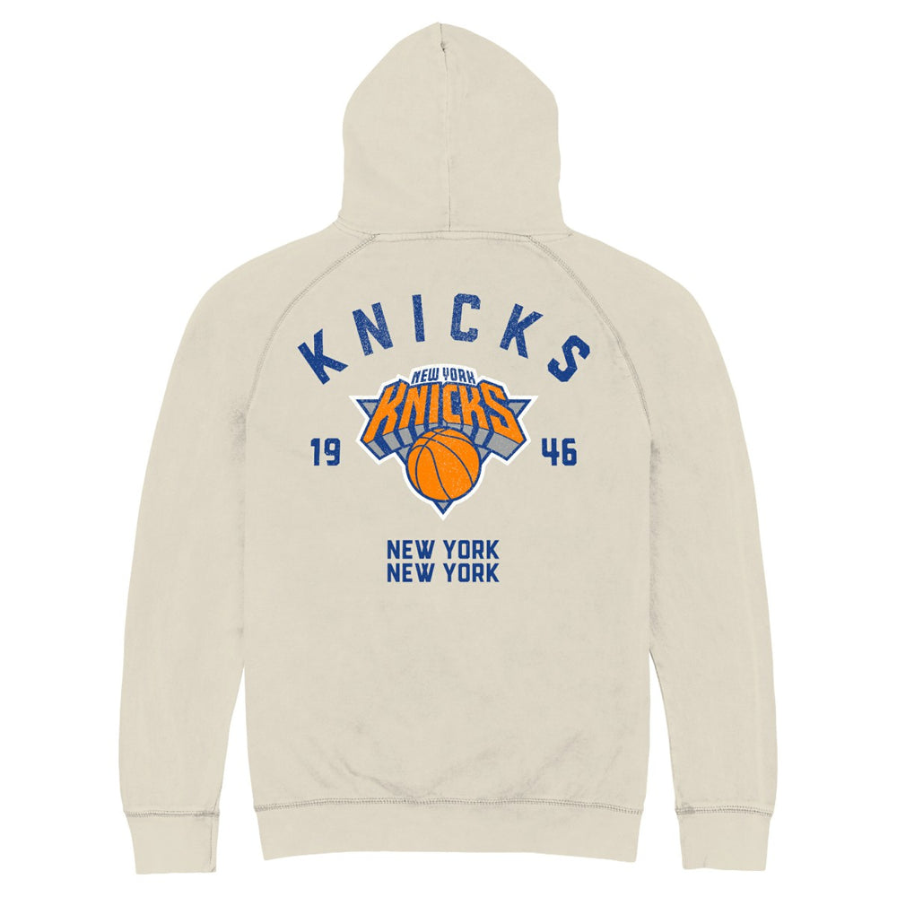 New York Knicks Stadium Essentials Unisex Get Back Vintage Raglan Hoodie - White sale