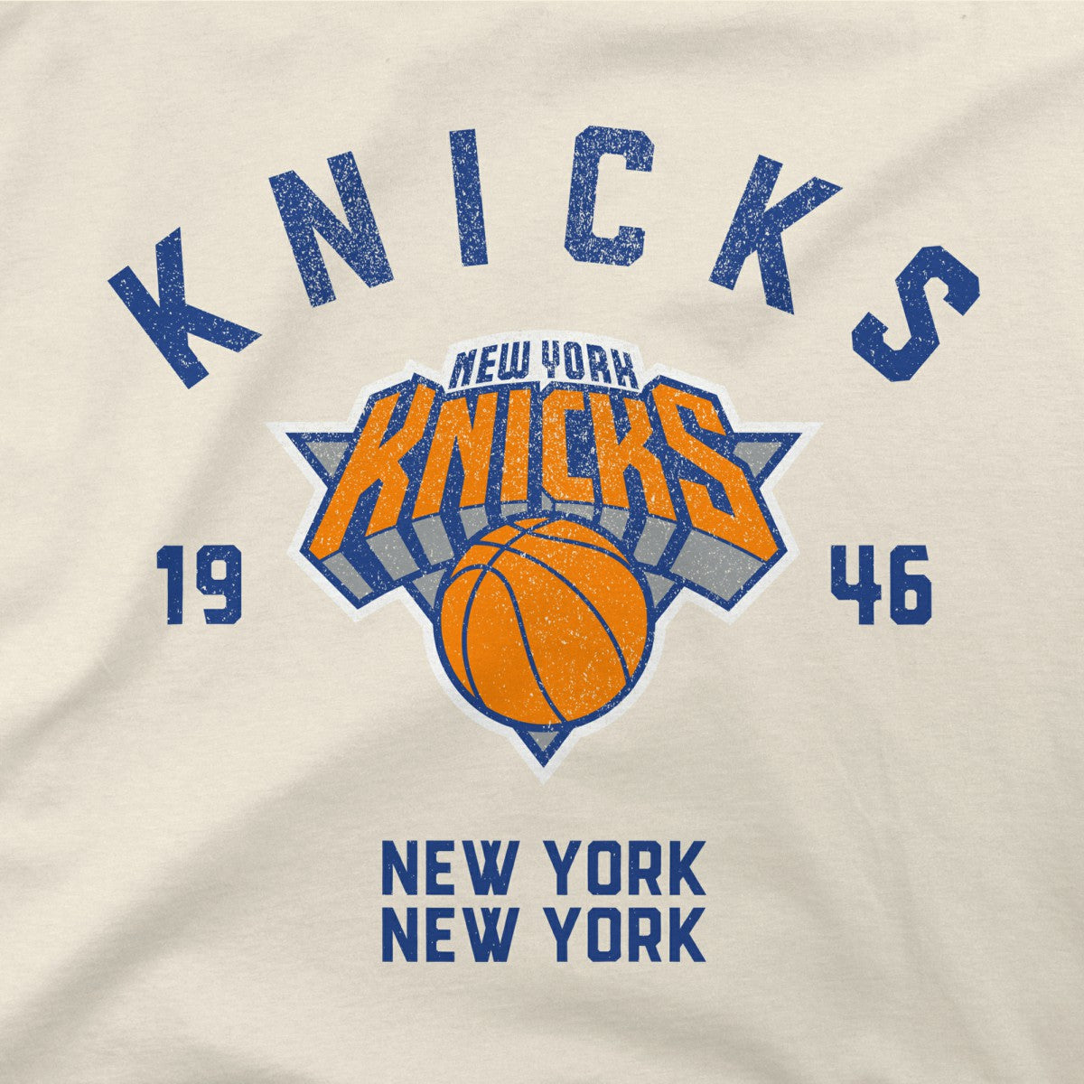 New York Knicks Stadium Essentials Unisex Get Back Vintage Raglan Hoodie - White sale