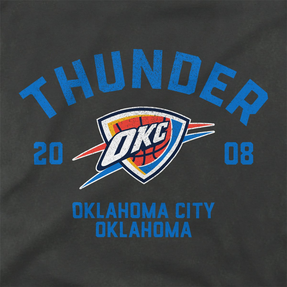 Oklahoma City Thunder Stadium Essentials Unisex Get Back Vintage Raglan Hoodie - Black outlet