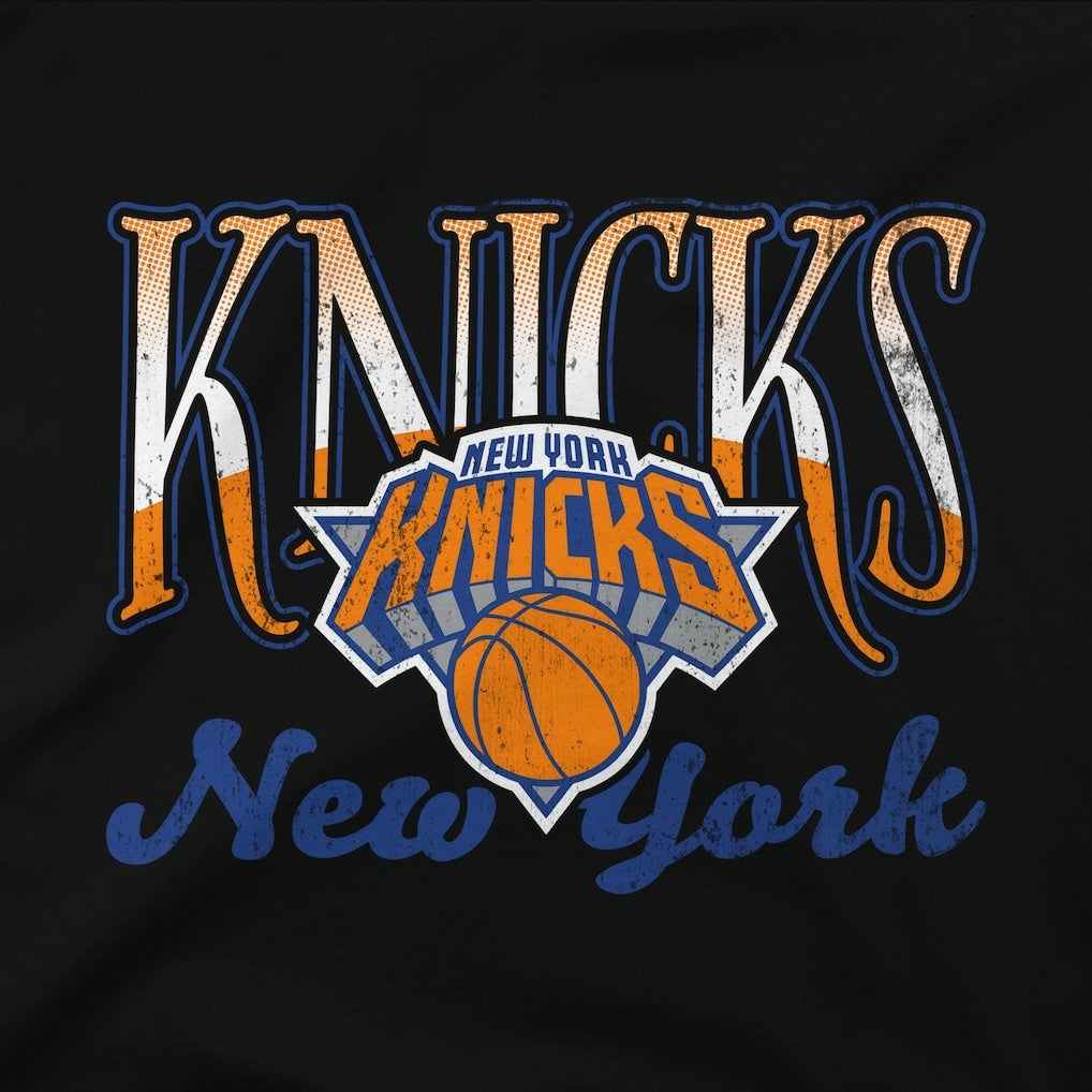 New York Knicks Stadium Essentials Unisex Sky High Fleece Sweatshirt - Black on sale