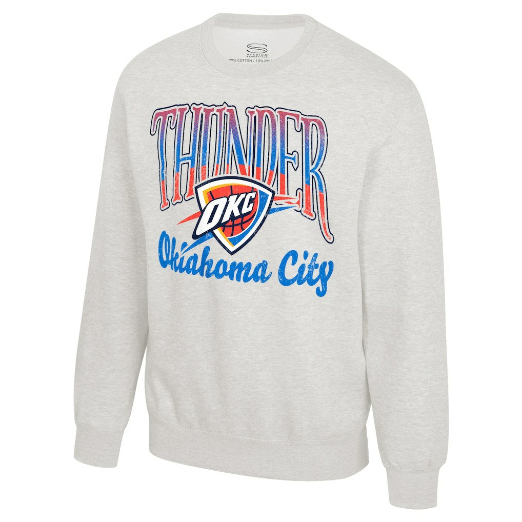 Oklahoma City Thunder Stadium Essentials Unisex Sky High Fleece Sweatshirt - Oatmeal cheap