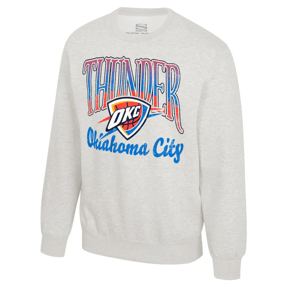 Oklahoma City Thunder Stadium Essentials Unisex Sky High Fleece Sweatshirt - Oatmeal cheap