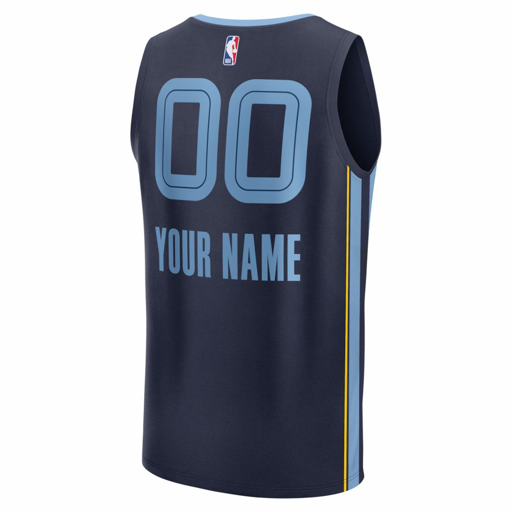 Memphis Grizzlies Youth Fastbreak Custom Jersey - Icon Edition - Navy shop