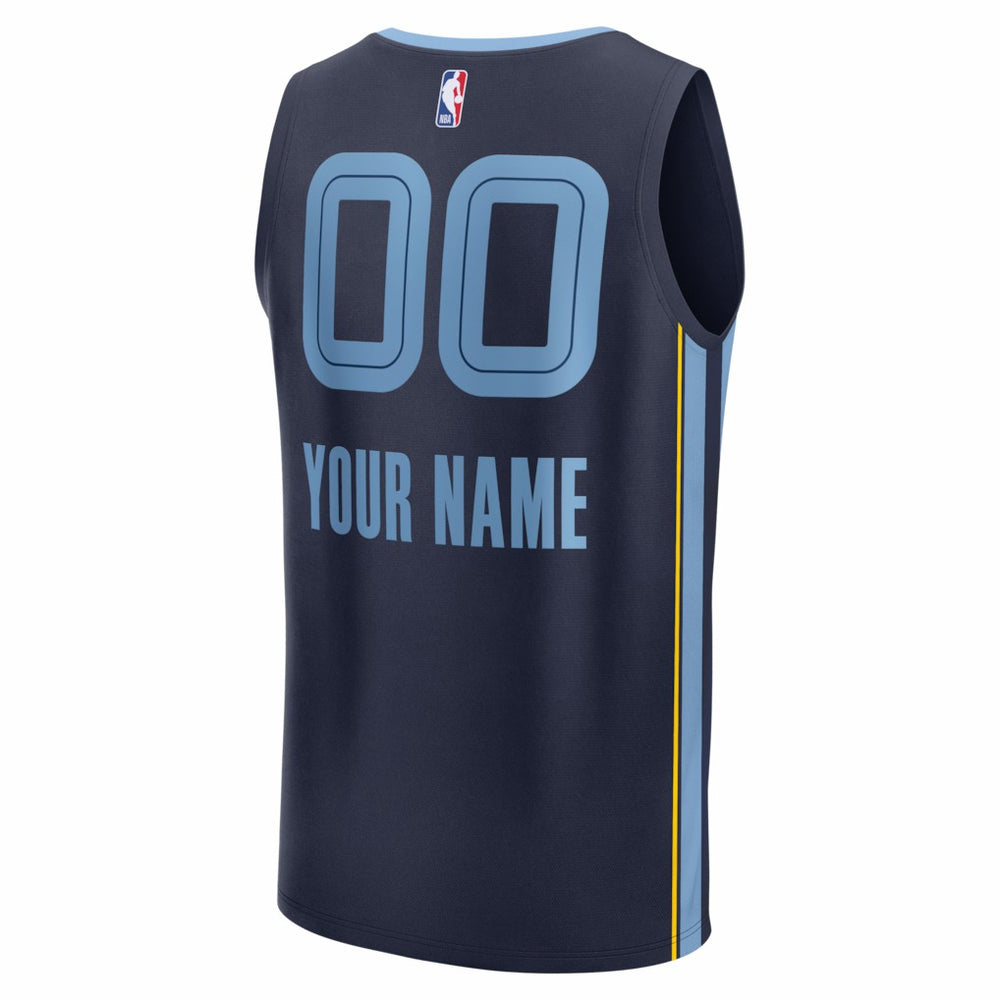 Memphis Grizzlies Youth Fastbreak Custom Jersey - Icon Edition - Navy shop