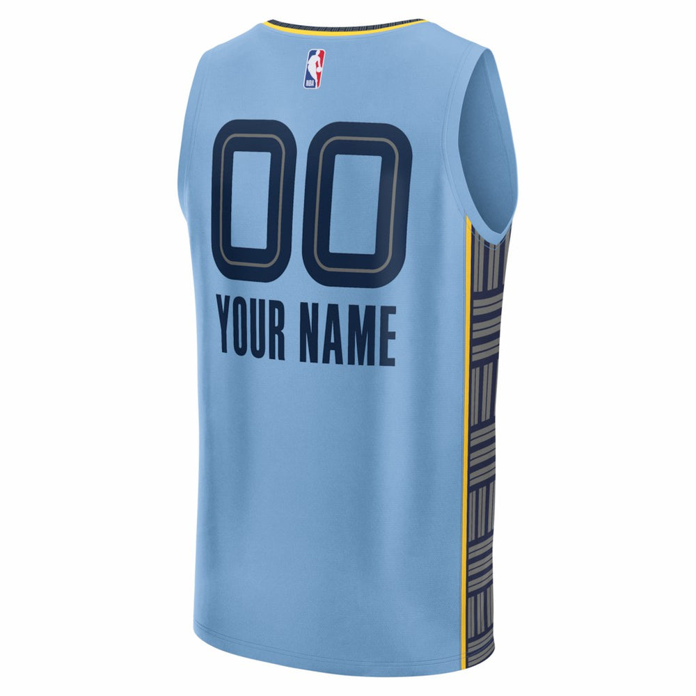 Memphis Grizzlies Youth Fastbreak Custom Jersey - Statement Edition - Light Blue outlet