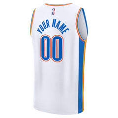 Oklahoma City Thunder Youth Fastbreak Custom Jersey - Association Edition - White cheap
