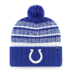 Indianapolis Colts '47 Tavern Cuffed Knit Hat with Pom - Royal/White discount